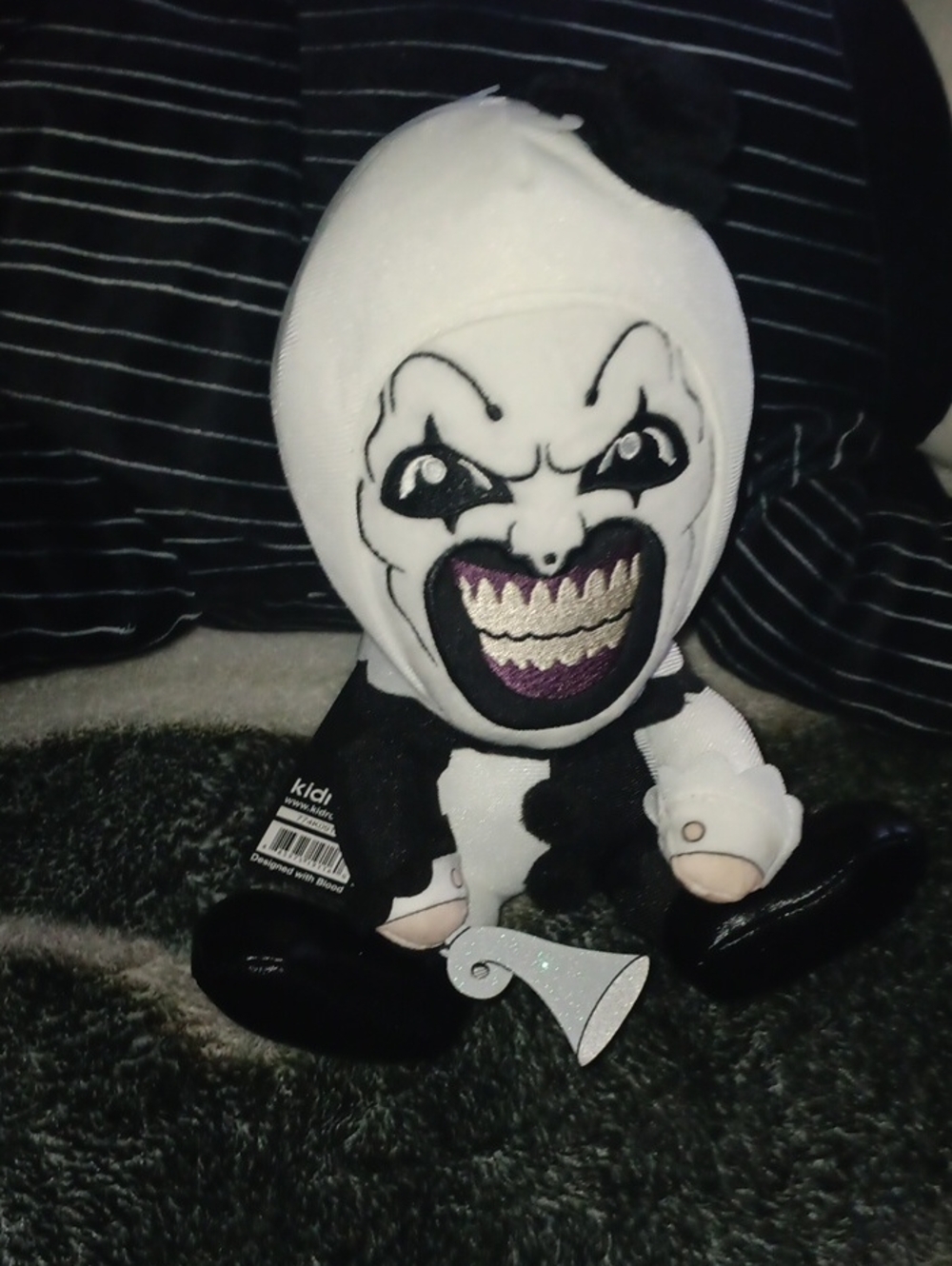 Art The Clown Plush Doll in Black & White